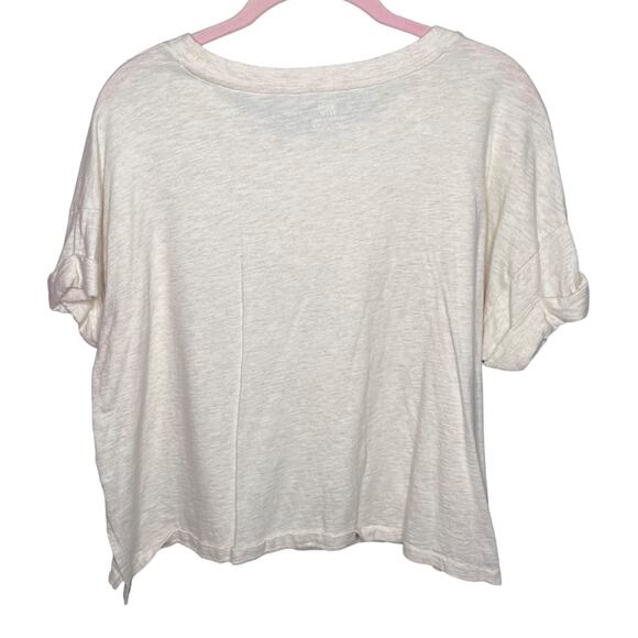 aerie get on my level giraffe oversized cropped graphic tee Size XS - Picture 2 of 3